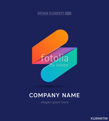 450x500 Flash Abstract Logo Symbol Design, Vector Template App Icon