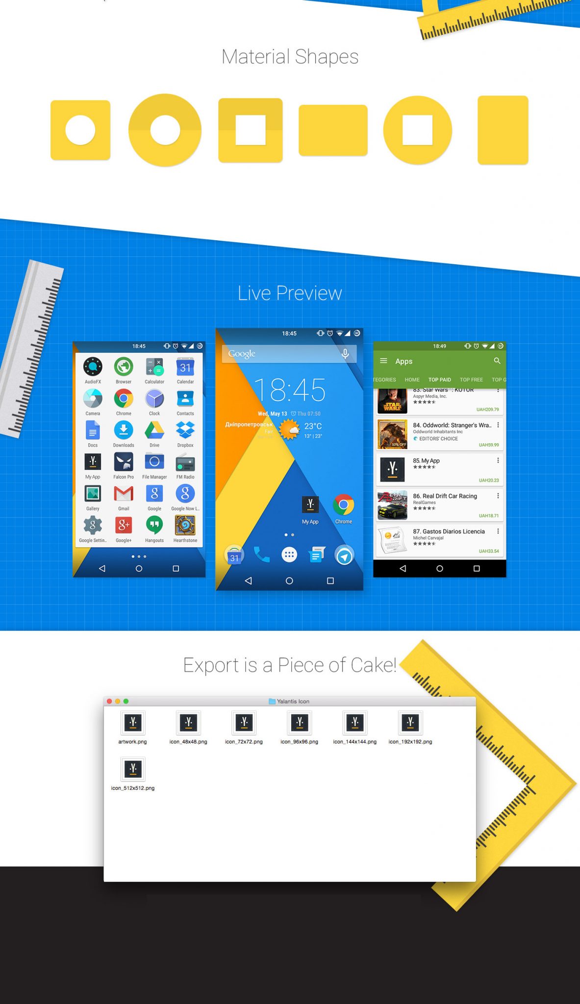 1183x2048 Android Material Design Icon Template For Google Play