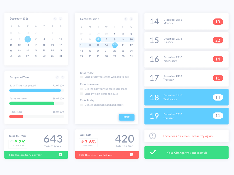 800x600 Calendar Ui Elements Sketch Freebie