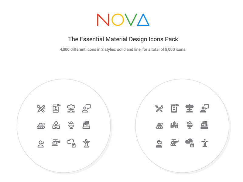 800x600 Free Material Design Icons From Nova Pack