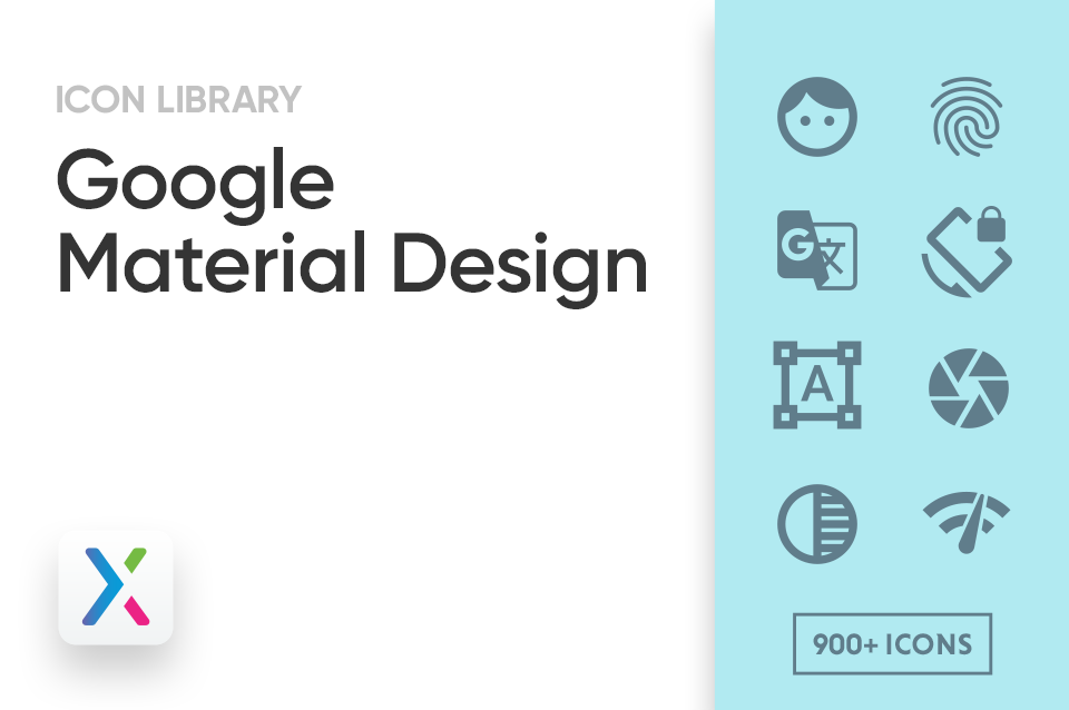 960x638 Google Material Design Axure Icon Library