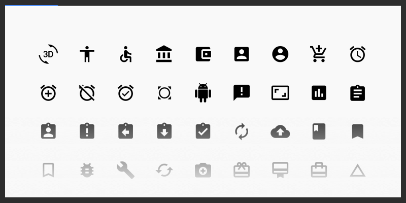 800x400 Material System Icon Symbols With Color Overrides