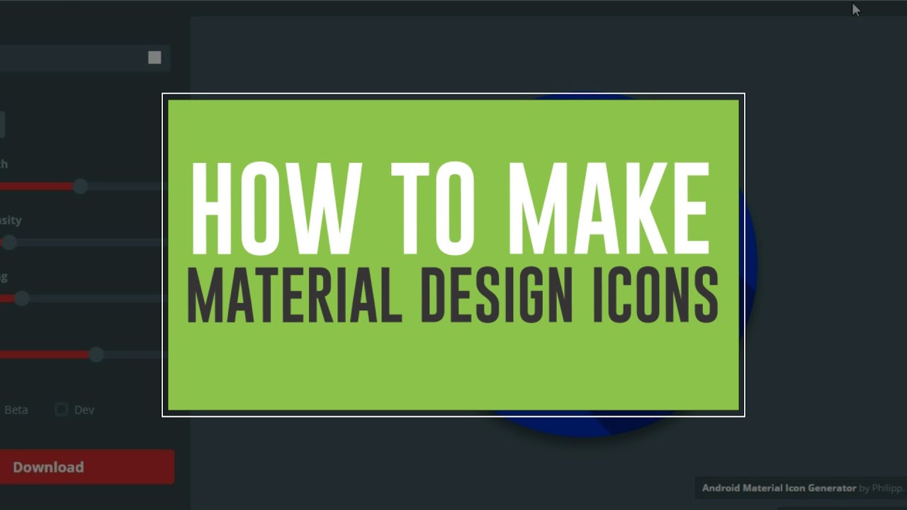 1280x720 How To Easily Make Material Design Icons Androcontent