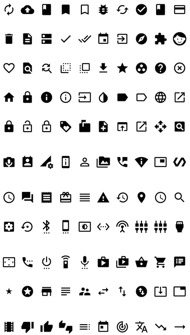 Material Design Icon Library at Collection of Material Design Icon Library