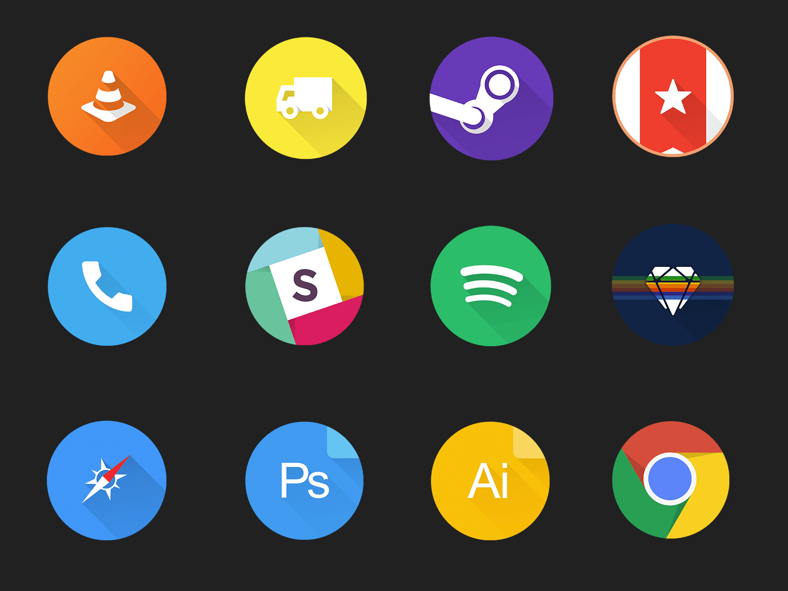 1600x1200 Free Set Of Circular Material Design Icons