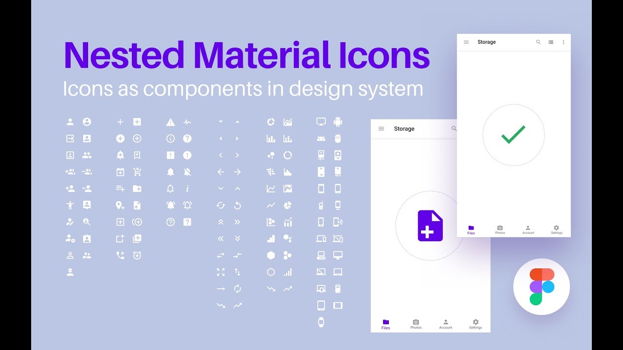 1280x720 Live Workflow Using Material Icons Pack With Design System