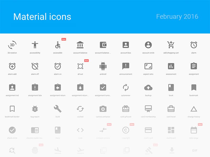 Material Design Icon Pack at Collection of Material
