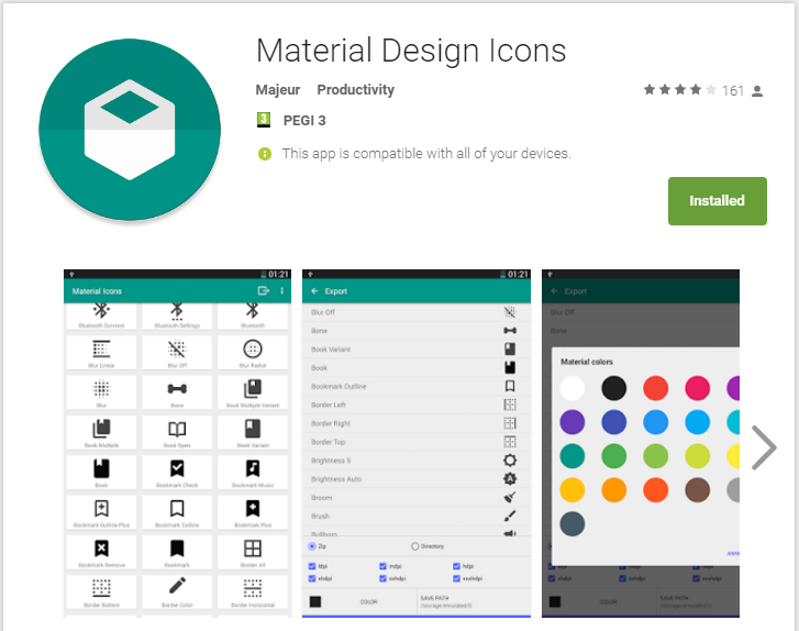 727x574 Material Design Icons