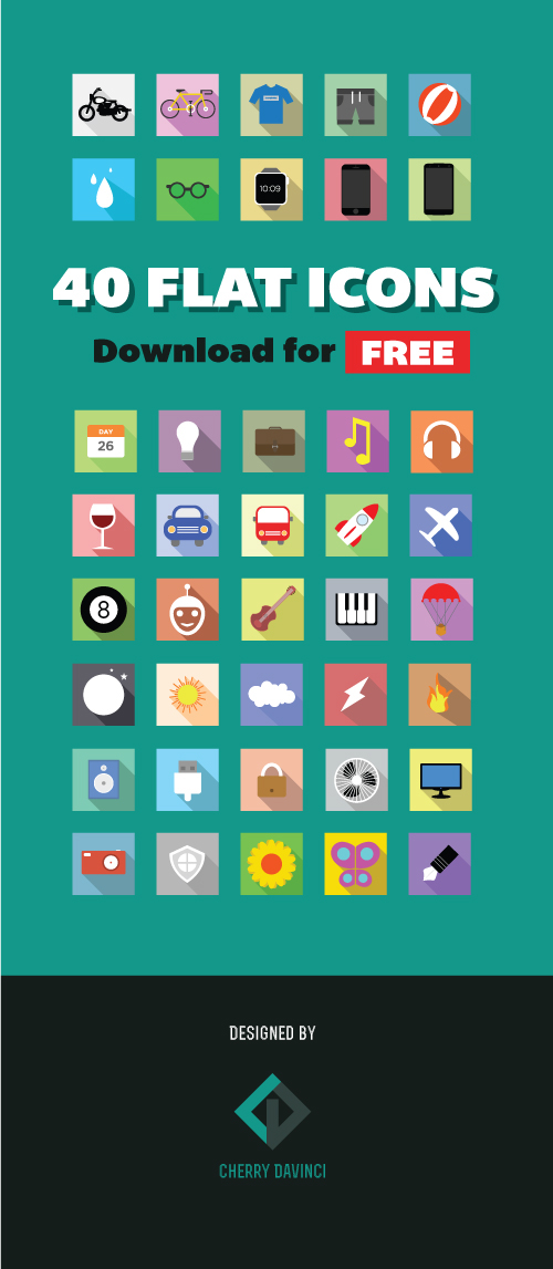 500x1147 Flat Material Design Icon Set On Behance