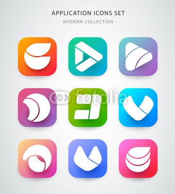 360x400 Big Vector Icons Set For Application Logo Icon Design App Icon