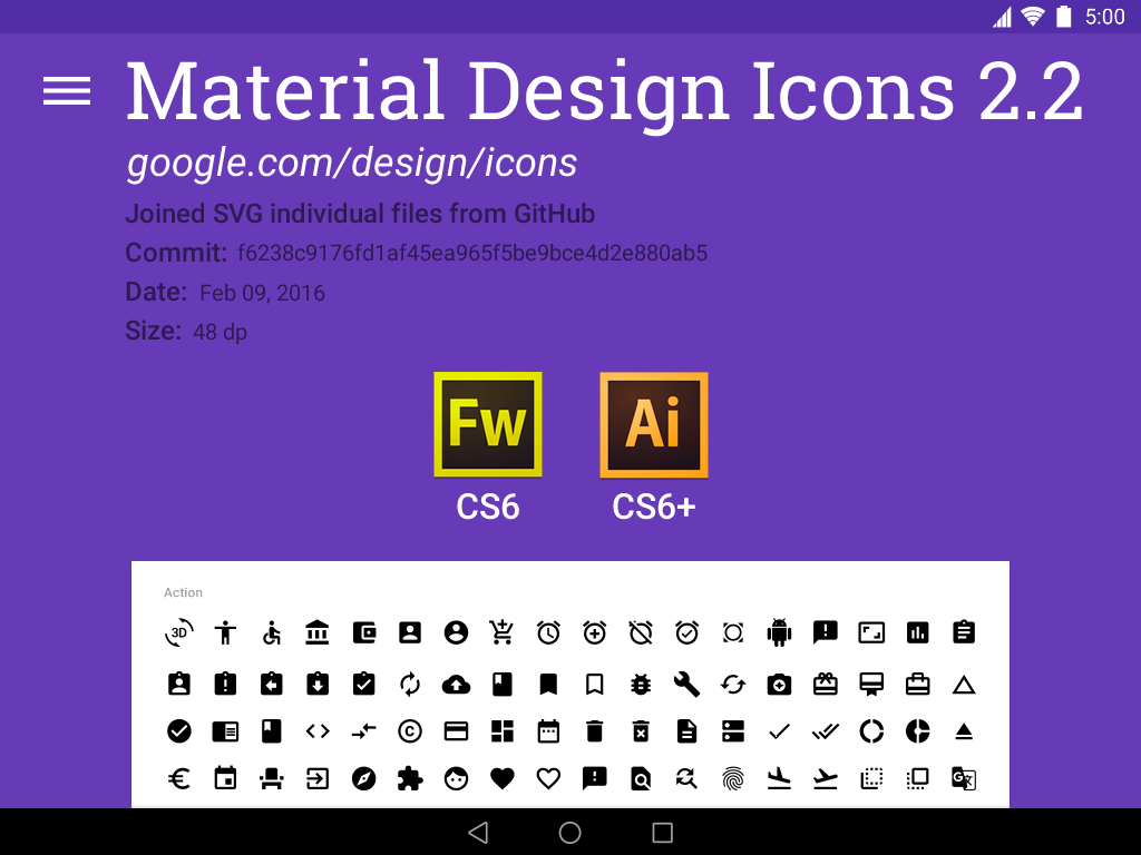 1024x768 Google Material Design Icons For Fw