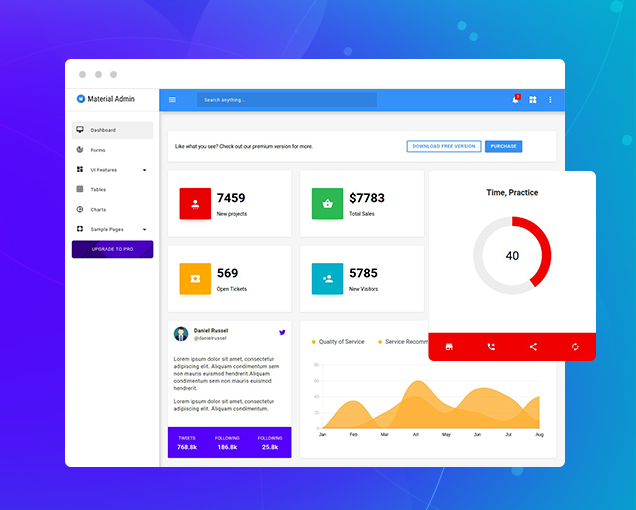 636x510 Free Material Design Template Material Design Admin Template