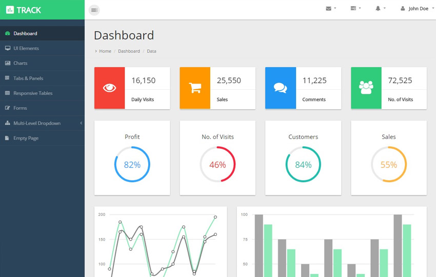 850x540 Html Material Design Admin Template