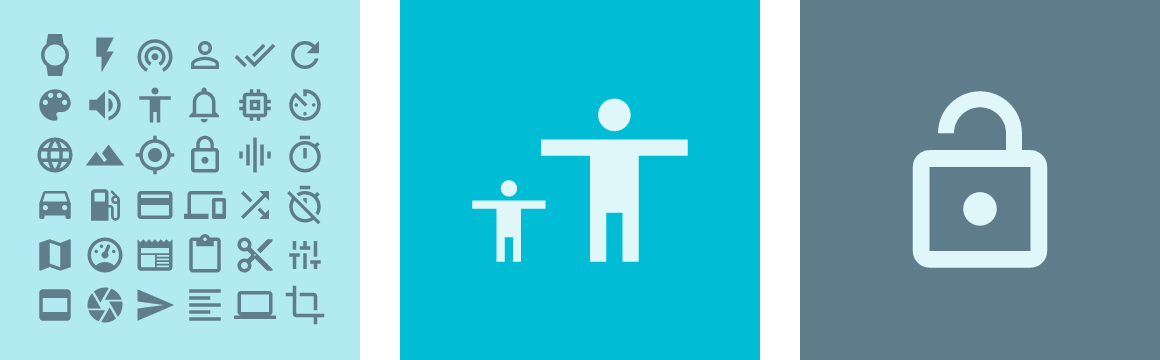 1160x360 Google's Material Design Iconic Font