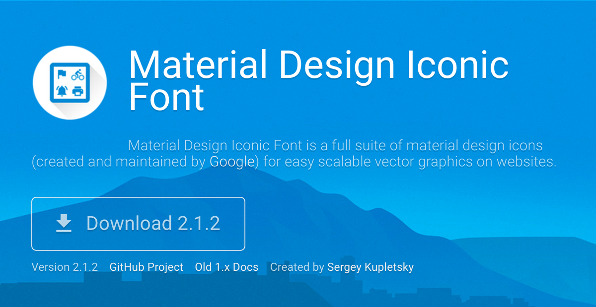 1200x619 On Twitter Material Design Iconic Font