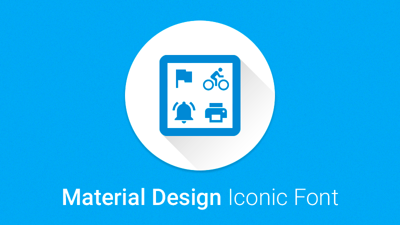 800x450 Material Design Iconic Font