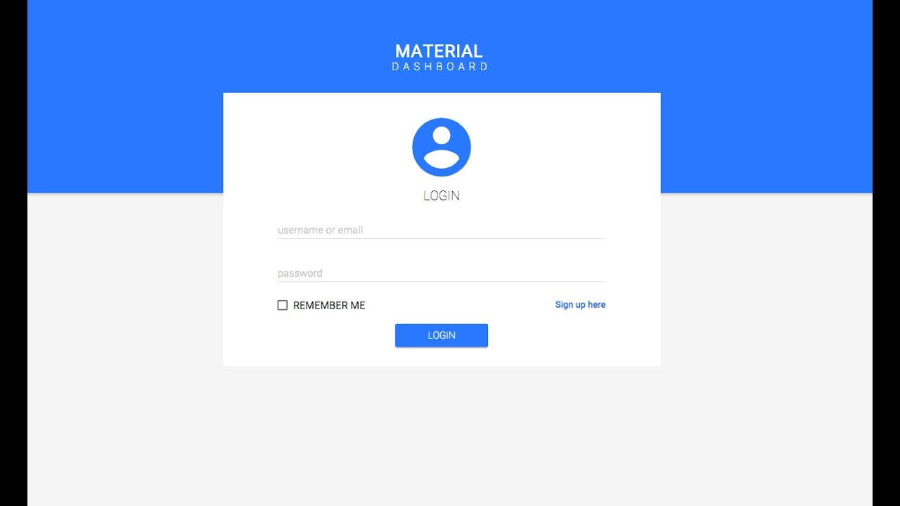 1280x720 Google Style Material Login