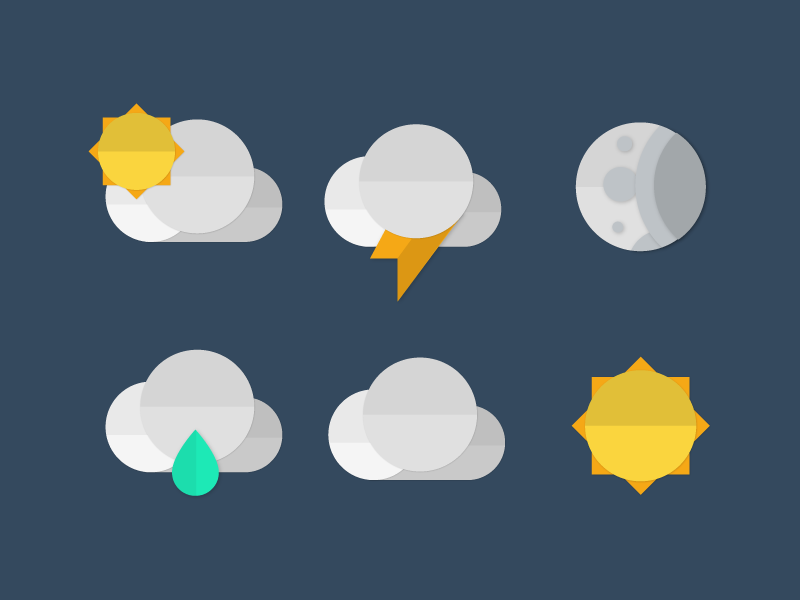 800x600 Material Weather Icons