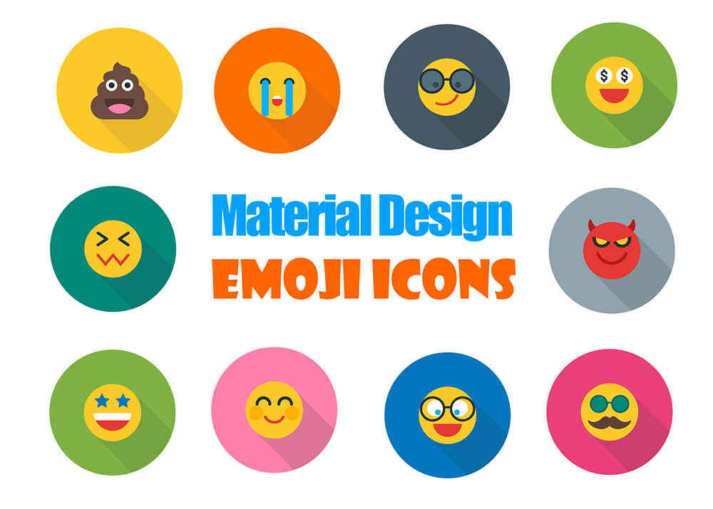 1000x715 Free Material Design Emoji Icons