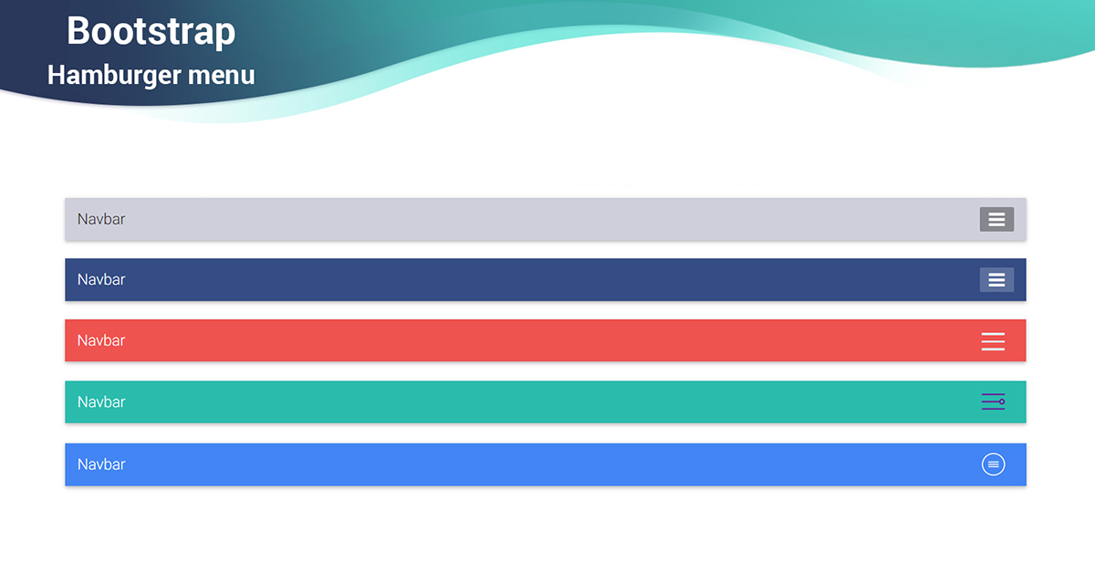 1200x628 Bootstrap Hamburger Menu