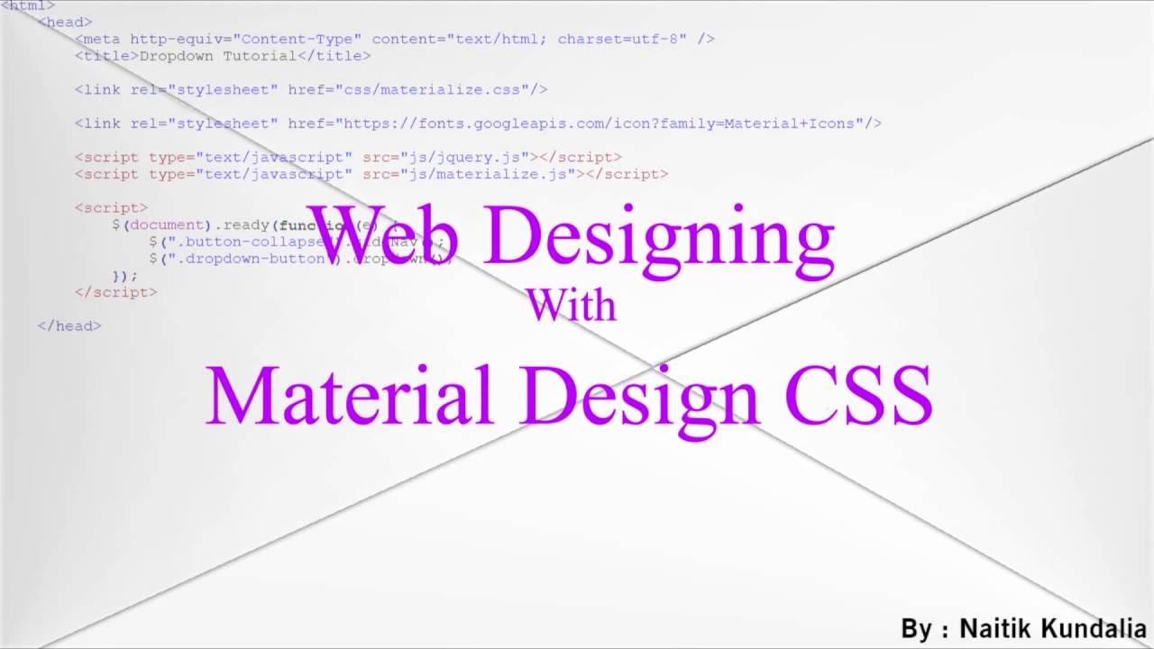 1280x720 Tutorial Materialize Css Icon Link