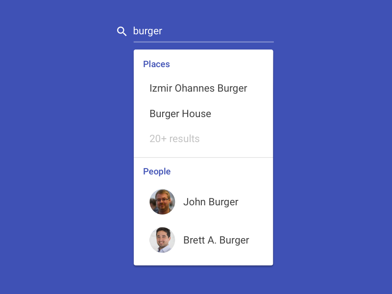800x600 Material Design Search