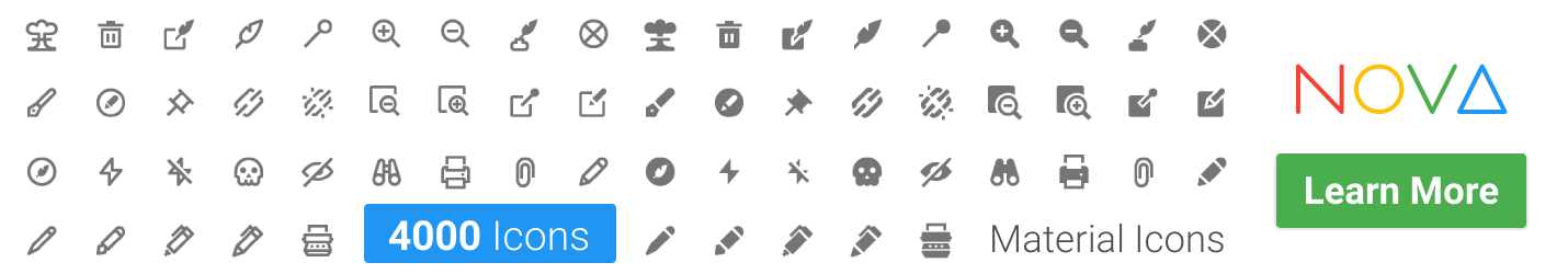 Material Design Icons 1430x250 Material Design Icons