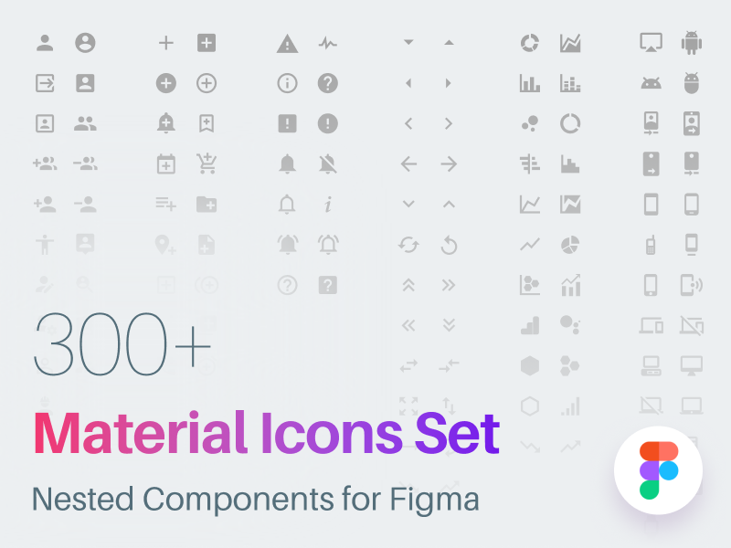 Material Icons Set For Figma 800x600 Material Icons Set For Figma