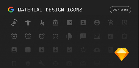590x292 Material Design Icons
