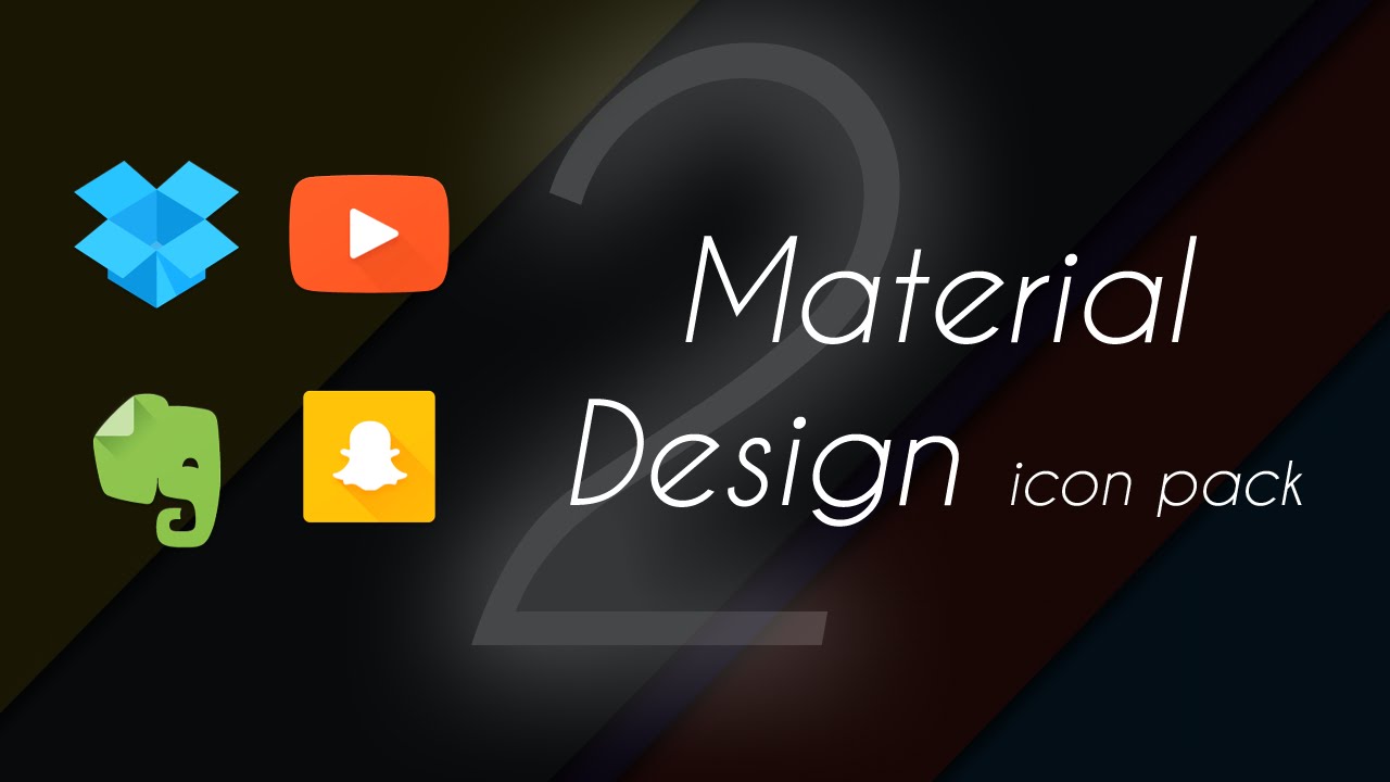 1280x720 Material Design Icon Pack