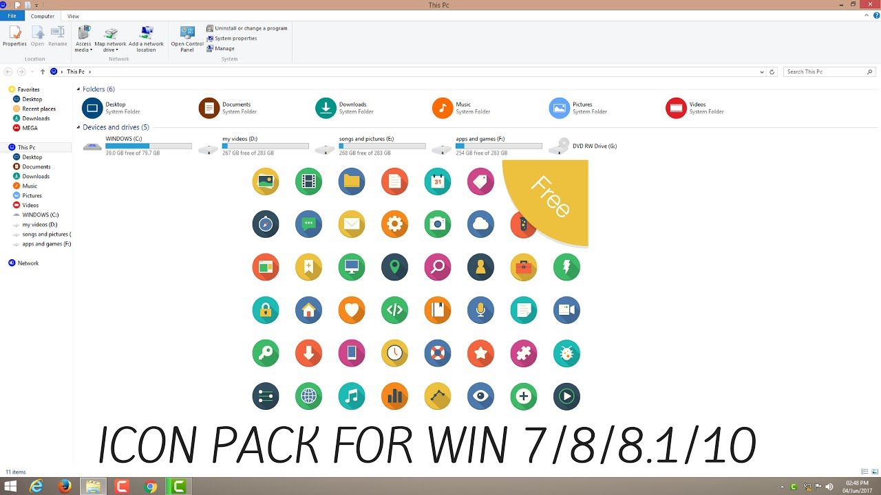 1280x720 Material Icon Pack For Windows Full Tutorial