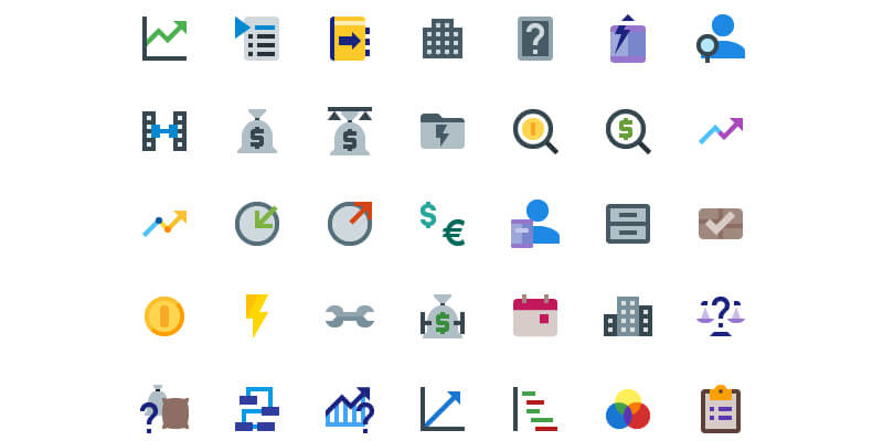 800x400 Material Project Management Icon Pack Bypeople
