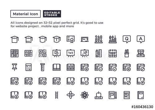 Material Icon Set at Vectorified.com | Collection of Material Icon Set ...