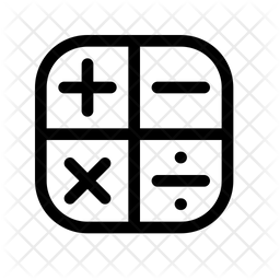 256x256 Math Icon Of Line Style
