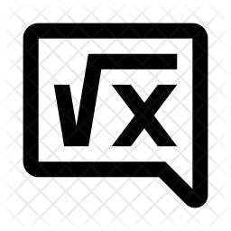 256x256 Math Formula Icon Of Line Style