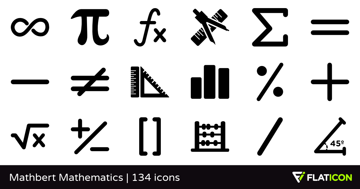 1200x630 Mathbert Mathematics Free Icons