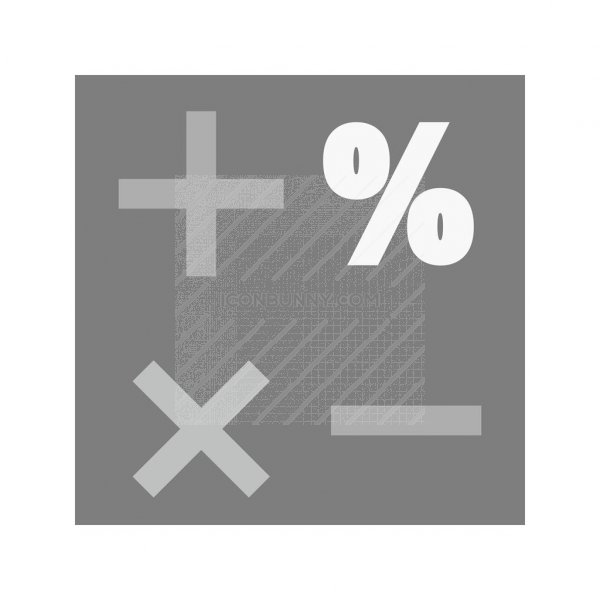 600x600 Mathematics Greyscale Icon