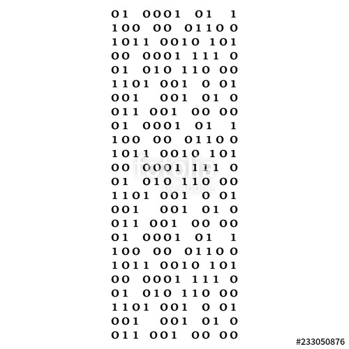500x500 Binary Code Digital Technology Background Matrix Icon Stock Image