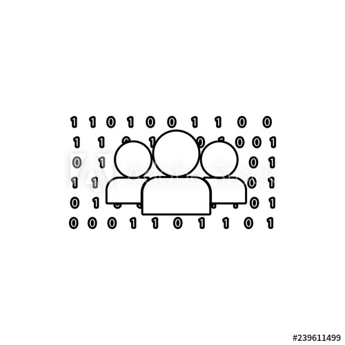 500x500 People And Numbers Matrix Icon Element Of Crime For Mobile