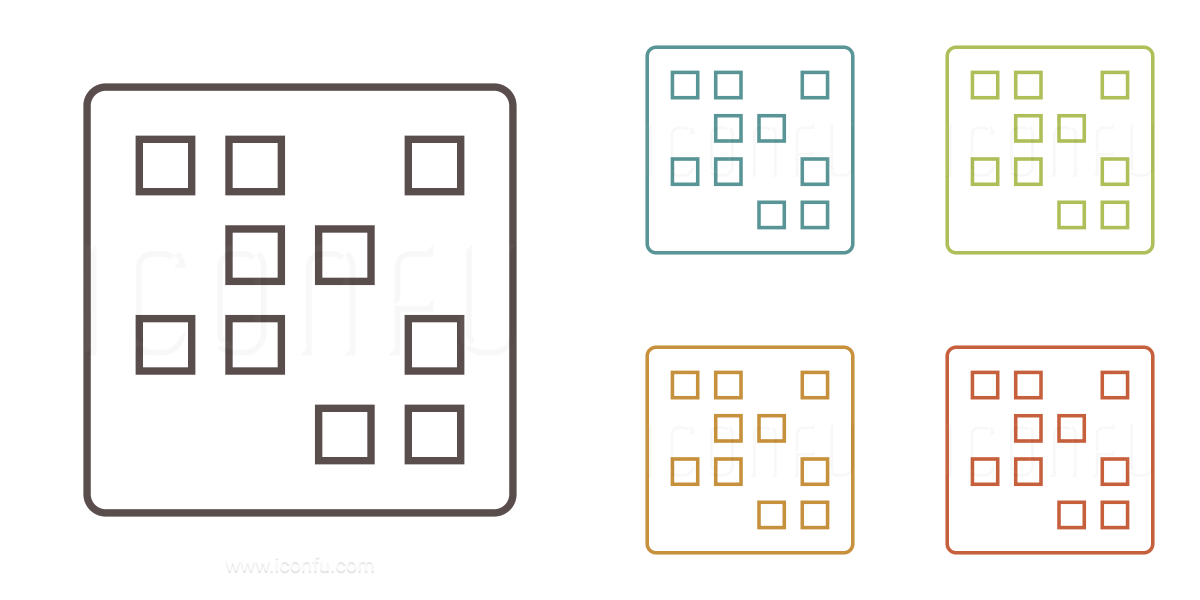 1200x600 Dot Matrix Icon