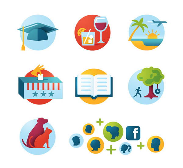 600x550 Flat Icon Illustrations