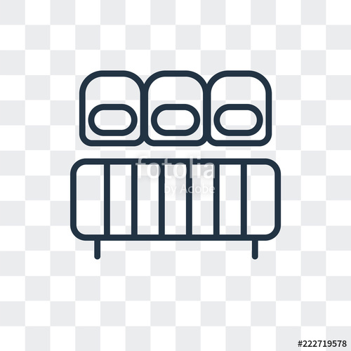 500x500 Mattress Icon Isolated On Transparent Background Modern