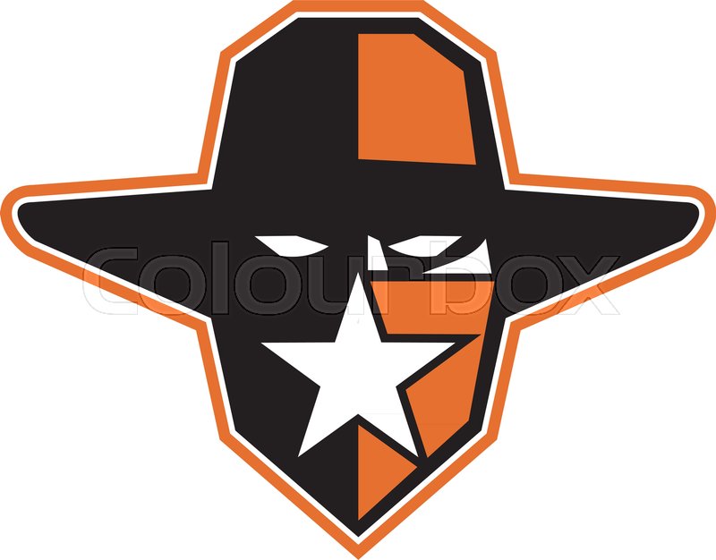 800x626 Icon Style Illustration Of An Outlaw, Stock Vector Colourbox