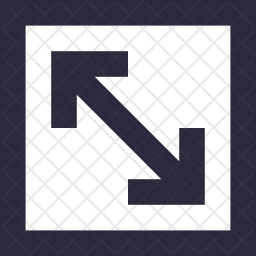 256x256 Maximize Icon Of Line Style
