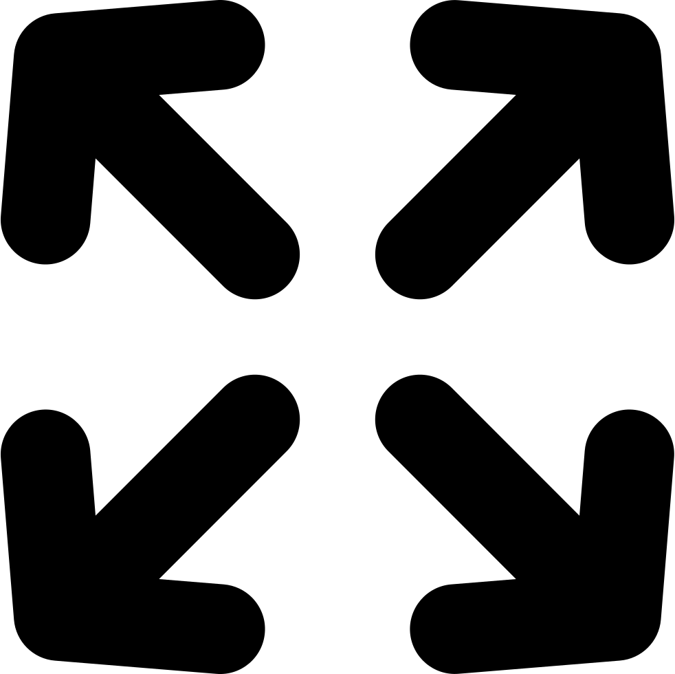 982x980 Four Arrows Interface Symbol To Maximize Size Png Icon Free