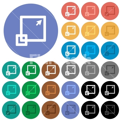 Maximize Window Round Flat Multi Colored Icons 400x400 Maximize Window Round Flat Multi Colored Icons