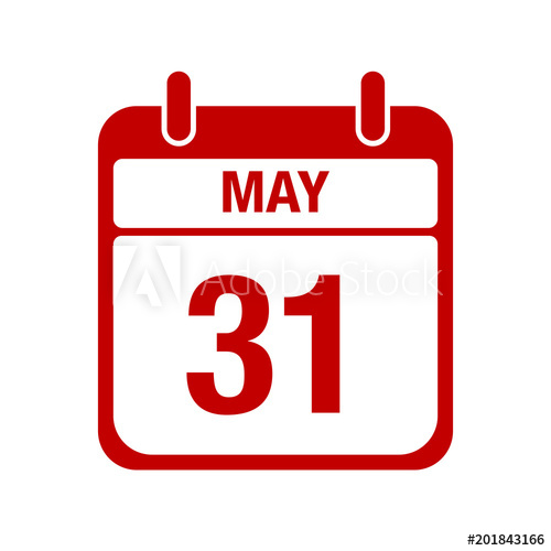 500x500 May Calendar Red Icon Thirty One
