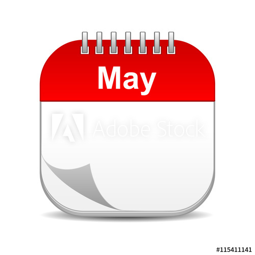 500x500 May Calendar Icon