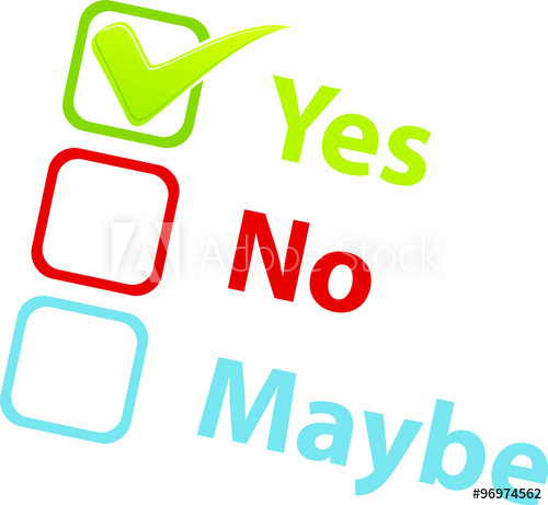 500x461 Yes, No, Maybe Icon