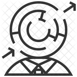 256x256 Maze Icon Of Line Style